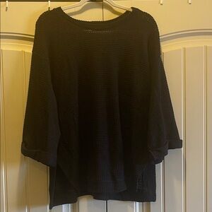 Umgee Black Textured Sweater